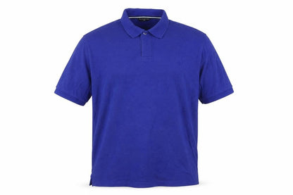 Marks and Spencer Men Cobalt Blue XL Blue Harbour Cotton Blend Polo Shirt