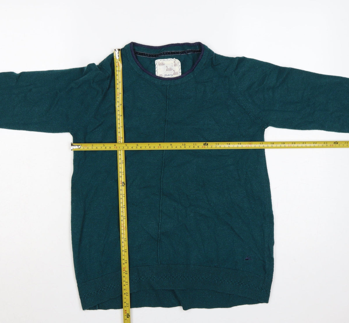 Mantaray Women’s Green Crew Neck Knit Pullover Jumper Size 12