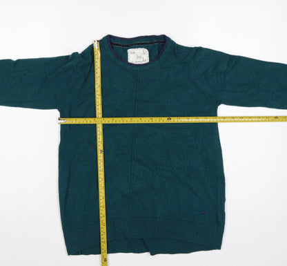 Mantaray Women’s Green Crew Neck Knit Pullover Jumper Size 12