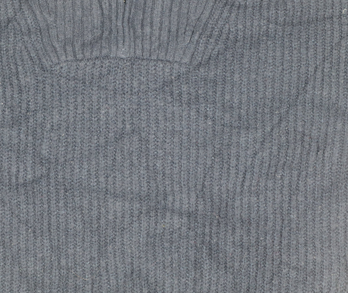 Additional view of French Connection Women’s Blue M Rib Knit 1/4 Zip High Neck Jumper