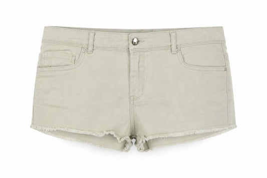 Denim Co Women’s Beige UK 14 Cut-Off Denim Shorts Raw Hem