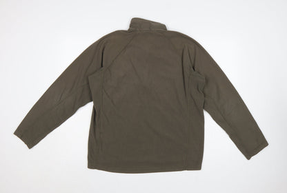 Berghaus Men’s Brown L Fleece 1/4 Zip High Neck Outdoor Sweatshirt