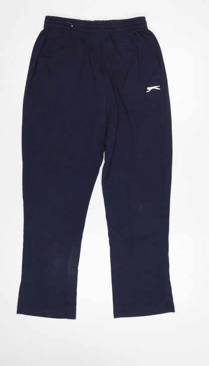 Slazenger Unisex Adults Navy M Straight Sweatpants Elastic Waist