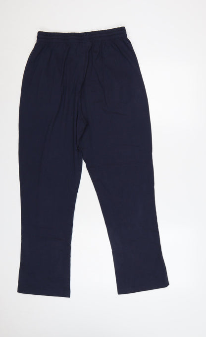 Slazenger Unisex Adults Navy M Straight Sweatpants Elastic Waist