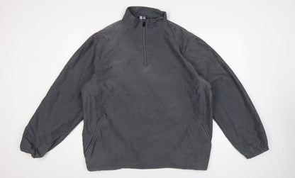 Marks & Spencer Mens Grey XL 1/4 Zip Lightweight Per Una Jacket