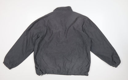 Marks & Spencer Mens Grey XL 1/4 Zip Lightweight Per Una Jacket
