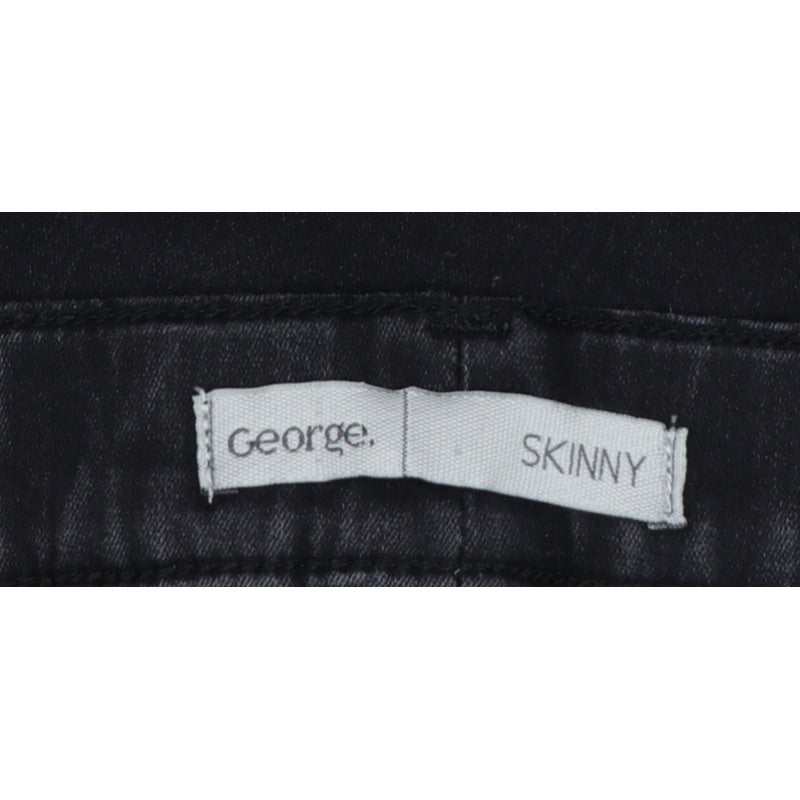 George Women’s Black 2XL 26-28 Long Skinny Jeans 5 Pocket