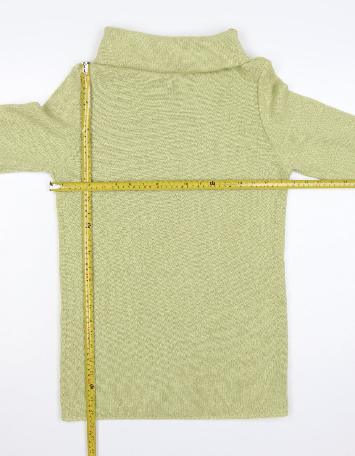 Spirit of the Andes Women Green Alpaca Roll Neck Tunic Jumper S