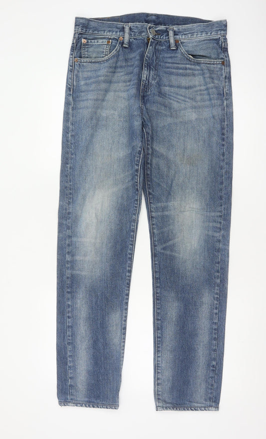 Back view of Levi's 508 Men's Blue W30 L34 Tapered Regular Fit Denim Jeans