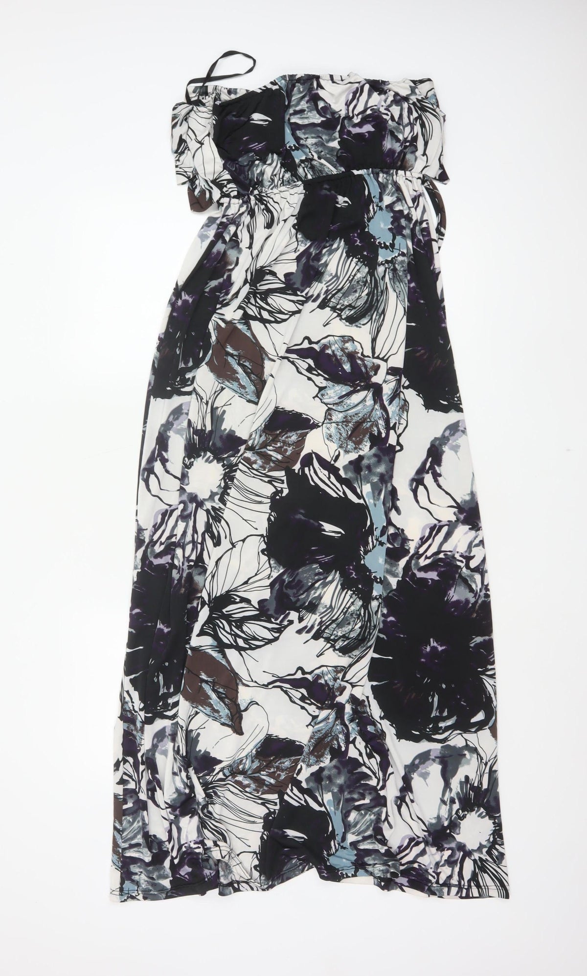 Pussycat London Women Multicoloured L Maxi Floral Off Shoulder Dress
