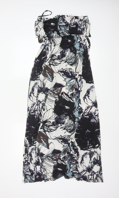 Pussycat London Women Multicoloured L Maxi Floral Off Shoulder Dress