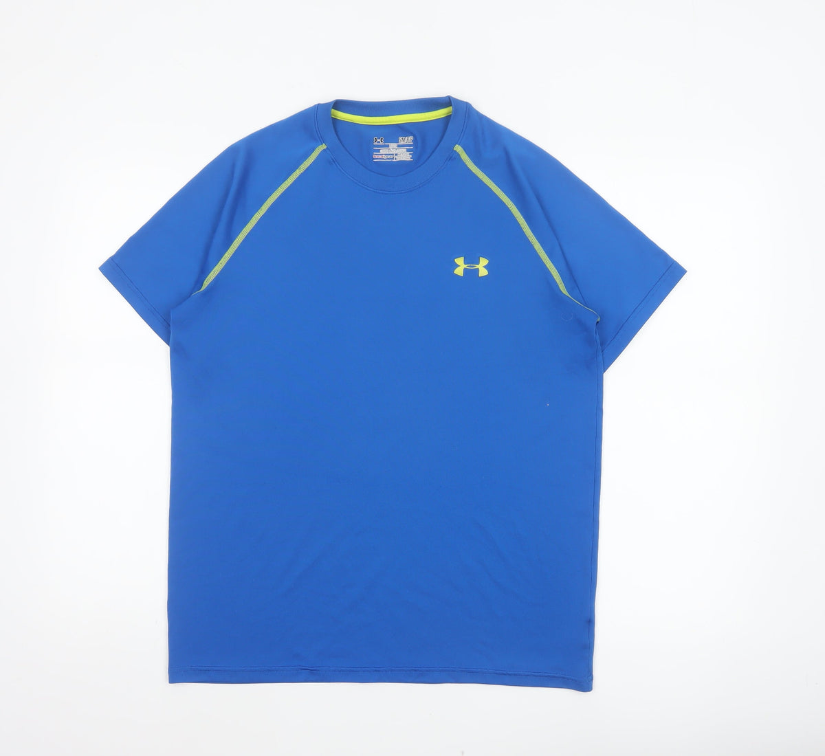 Additional front view of Under Armour Teens Blue S HeatGear Loose Raglan Training T-Shirt