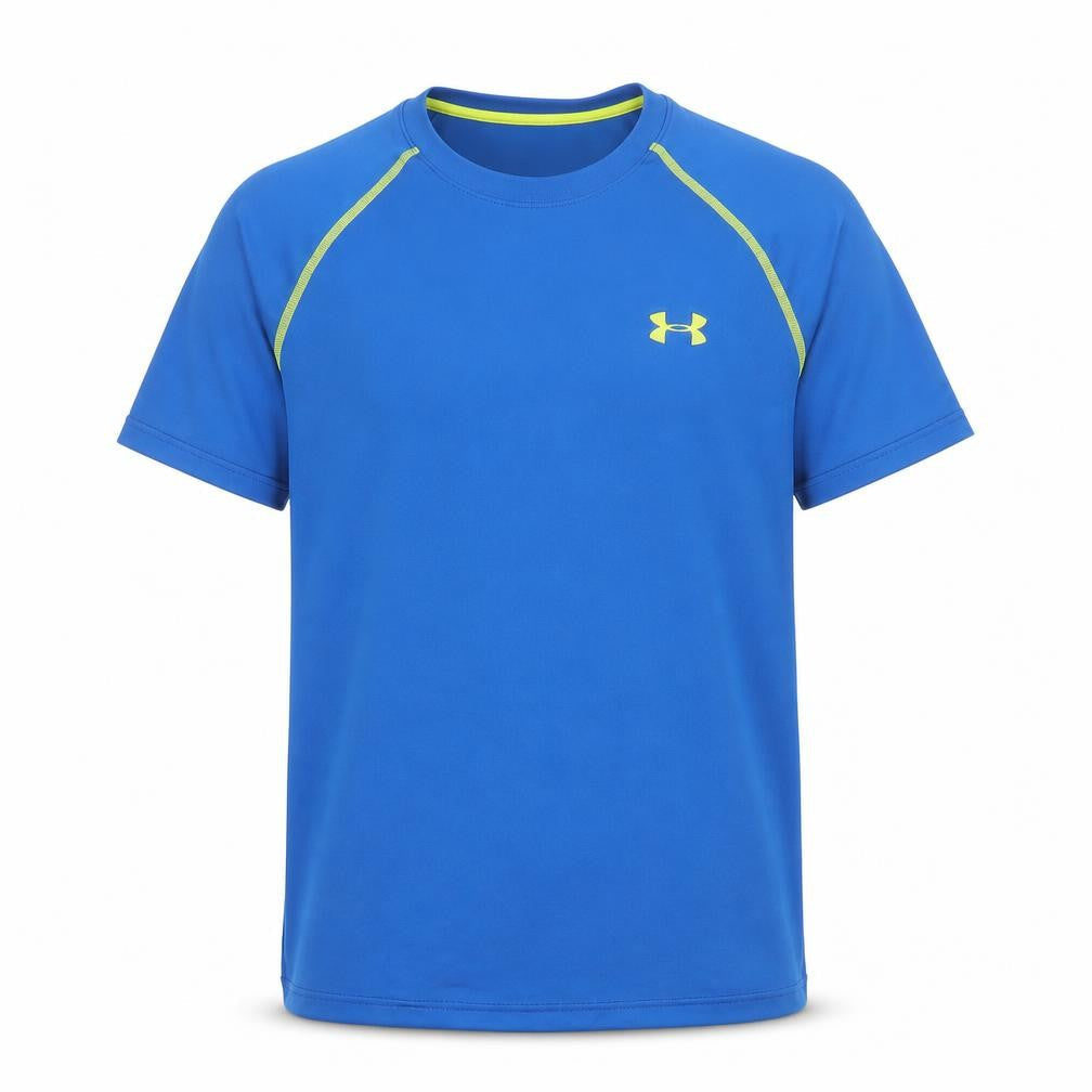 Front view of Under Armour Teens Blue S HeatGear Loose Raglan Training T-Shirt
