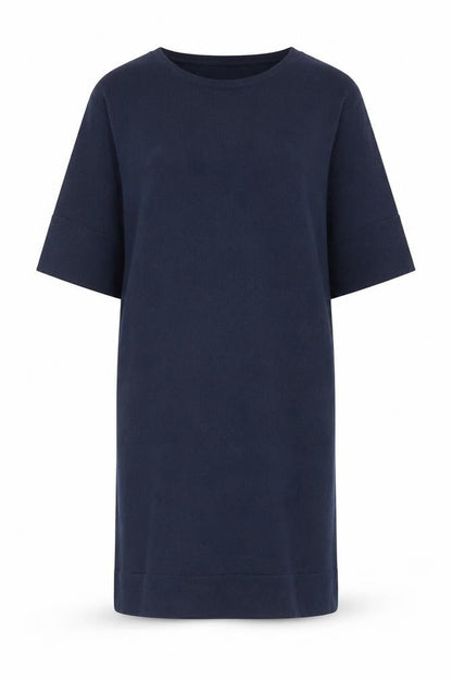FatFace Women’s Blue L Knit Jumper Shift Dress 3/4 Sleeve