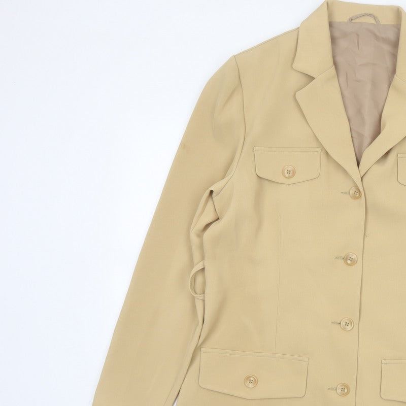 Mackays Women’s Beige UK 14 Longline Tailored Blazer Jacket