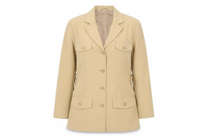 Mackays Women’s Beige UK 14 Longline Tailored Blazer Jacket