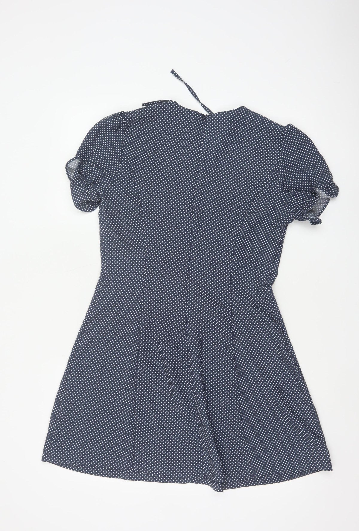 Marks & Spencer Women Blue UK 10 Alexa Chung Polka Dot Fit & Flare Dress