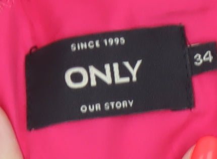 Additional view of Only Women Pink UK 6 Wide-Leg Belted Strappy Jumpsuit Party