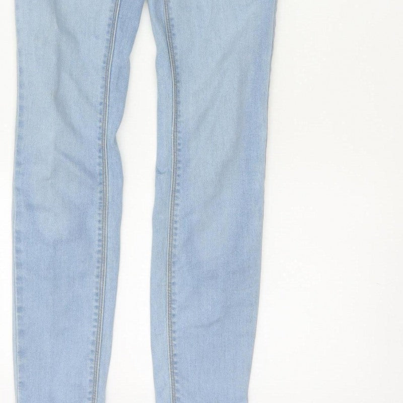 Denim Co Women Blue UK 6 Slim Skinny Light Wash Jeans