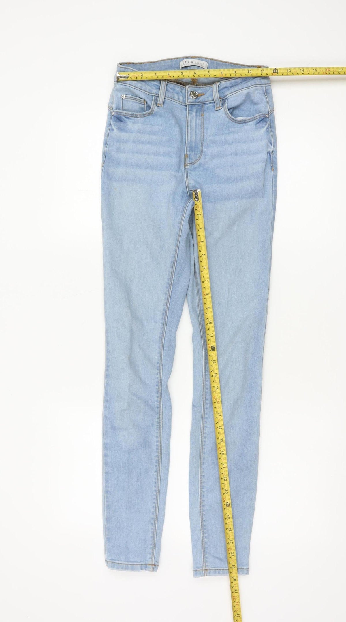 Denim Co Women Blue UK 6 Slim Skinny Light Wash Jeans