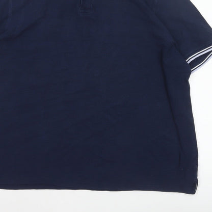Maine Men’s Blue 2XL Classic Short Sleeve Contrast Trim Polo Shirt