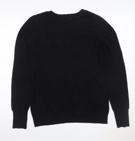 Express Women’s Black L Rhinestone Crew Neck Knit Jumper