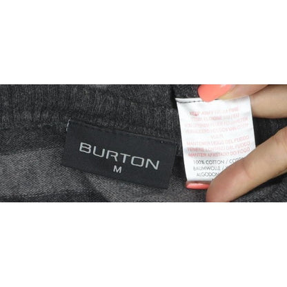 Burton Men’s Grey Striped Crew Neck Knit Jumper Size M
