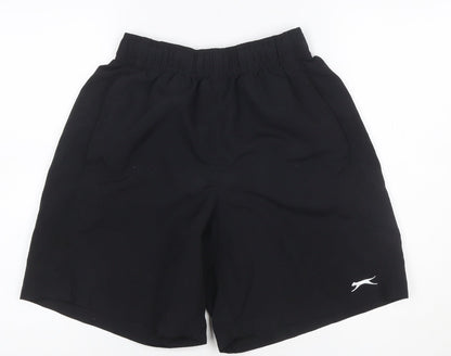 Slazenger Men’s Black S Athletic Mesh Lined Training Shorts