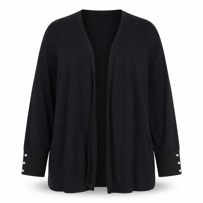 Dorothy Perkins Women Black UK 20 Open V-Neck Knit Cardigan