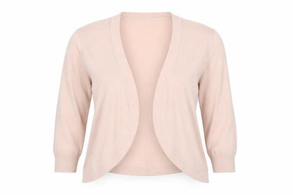 Debenhams Collection Women’s Pink Size 16 Open Knit Cardigan 3/4 Sleeve