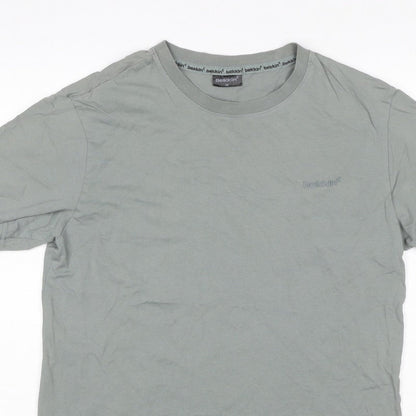 Bekkin Unisex Adults Grey M Basic Crew Neck Short Sleeve T-Shirt