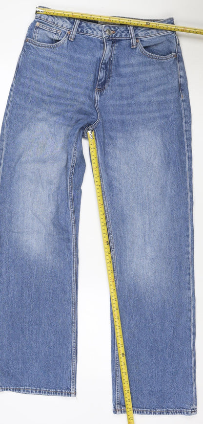 Denim Co. Women’s Blue UK 12 Bootcut Stretch Jeans Mid Rise