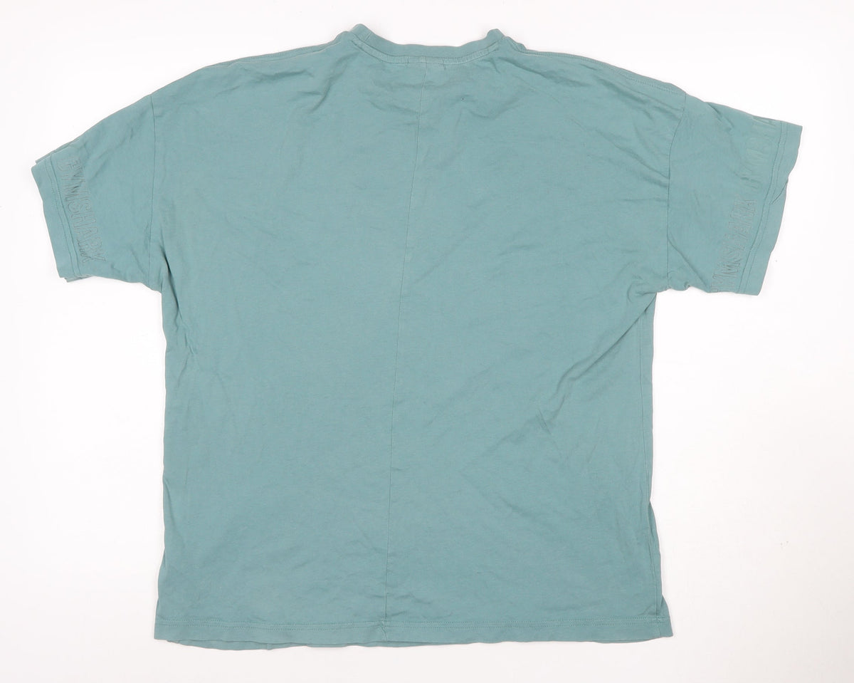 Gymshark Men's Green Size S Logo Sleeve Crew Neck Short Sleeve T-Shirt