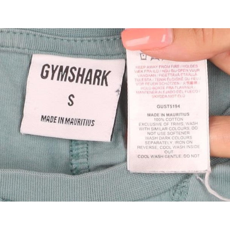 Gymshark Men's Green Size S Logo Sleeve Crew Neck Short Sleeve T-Shirt