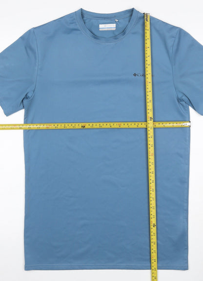 Columbia Men’s Blue S Logo Performance Crew Neck T-Shirt