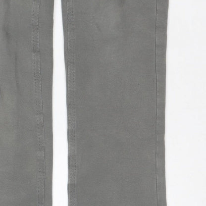 iDO Teens Grey Size 32 Straight Jeans 5-Pocket Mid Rise