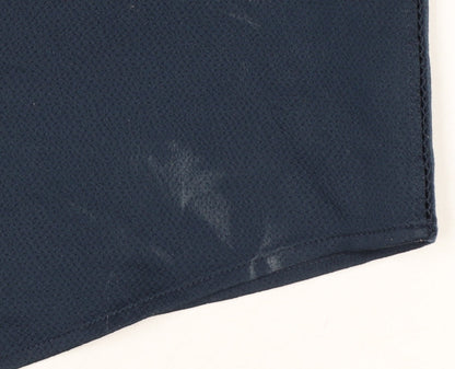Reiss Women Blue UK 8 Long Sleeve Balloon Sleeve Back Button Blouse