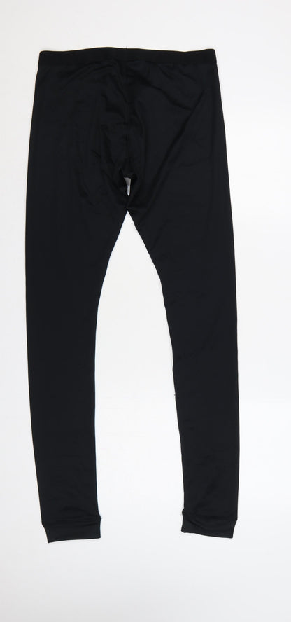 Campri Men’s Black L Compression Running Gym Leggings Stretch