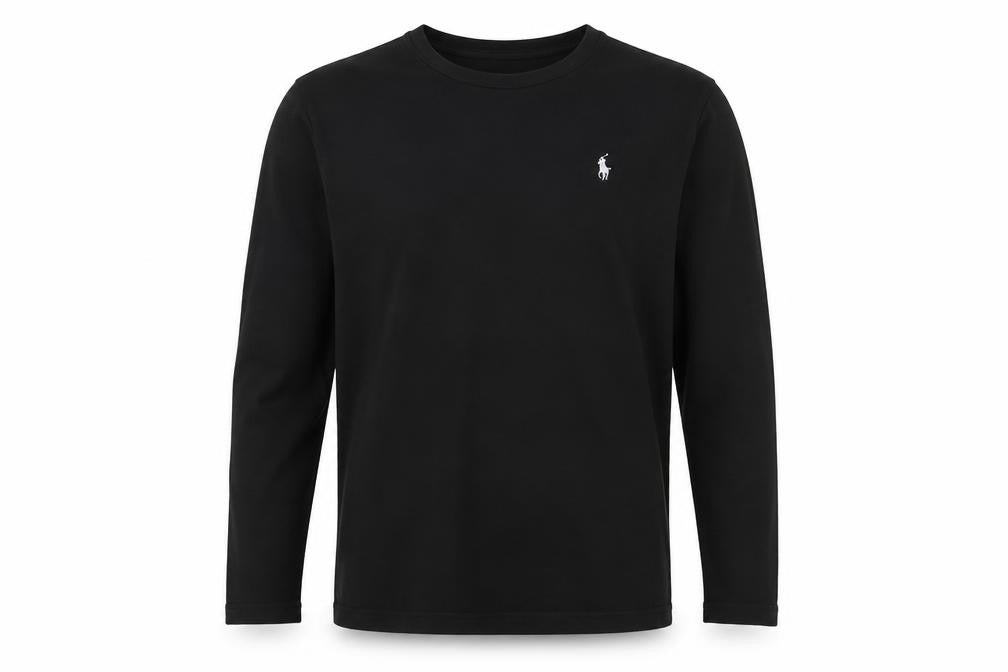 Polo Ralph Lauren Men’s Black L Long Sleeve Crew Neck Logo T-Shirt