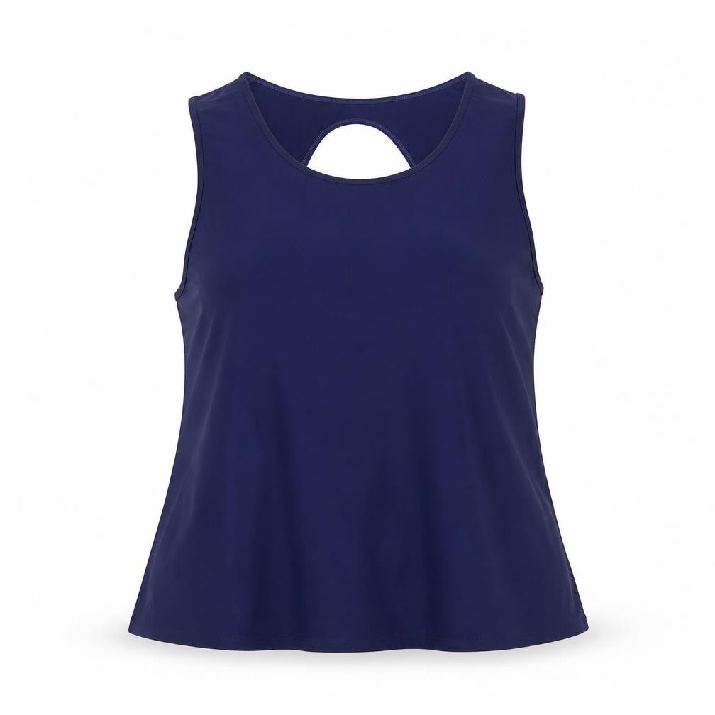 Hanna Nikole Women’s Navy Blue Size 22 Plus Basic Racerback Tank Top