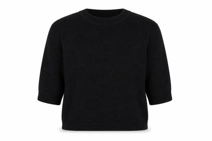 Uniqlo U Women’s Black XS Short Sleeve Crew Neck Knit Pullover Jumper