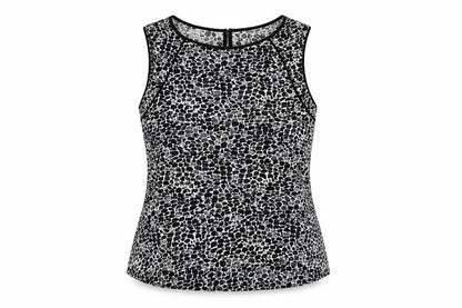 Oasis Women Multicoloured M Animal Print Sleeveless Jersey Tank Top