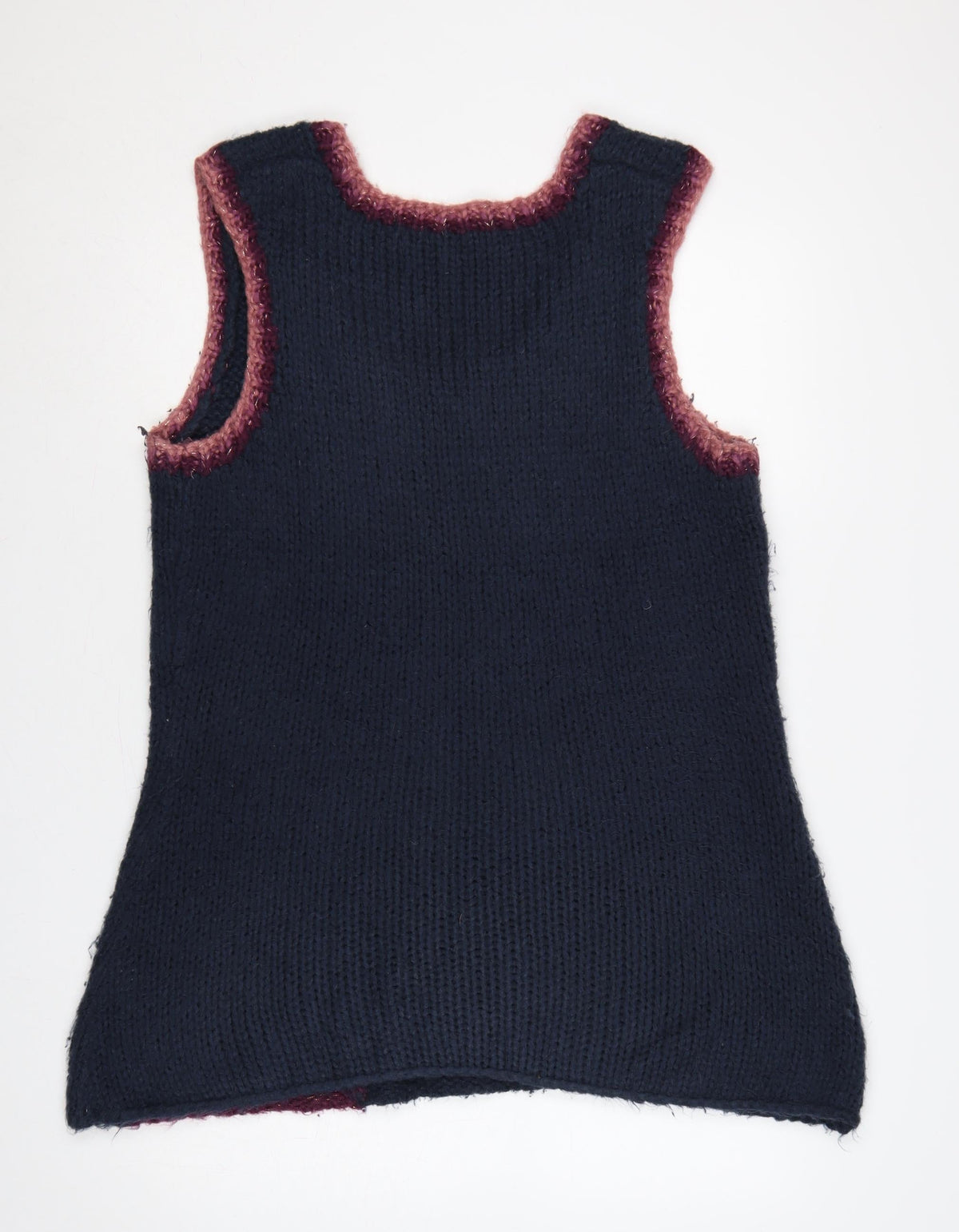 Joe Browns Women’s UK 18 Multicoloured Floral Chunky Knit Vest Jumper