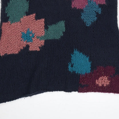 Joe Browns Women’s UK 18 Multicoloured Floral Chunky Knit Vest Jumper