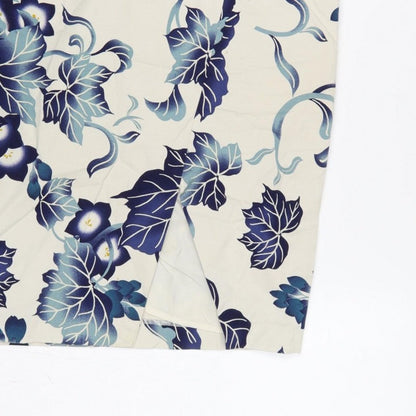 Oasis Women Blue Floral Pencil Knee Length Skirt UK 10