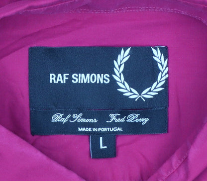 Fred Perry x Raf Simons Men's Pink L Button-Down Cotton Shirt