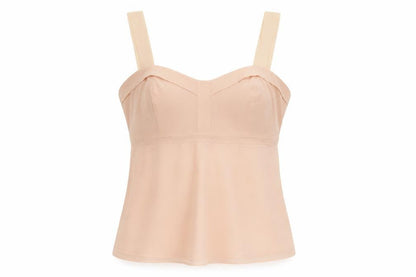 Gap Women Pink XS Sheer Chiffon Sweetheart Camisole Tank Top