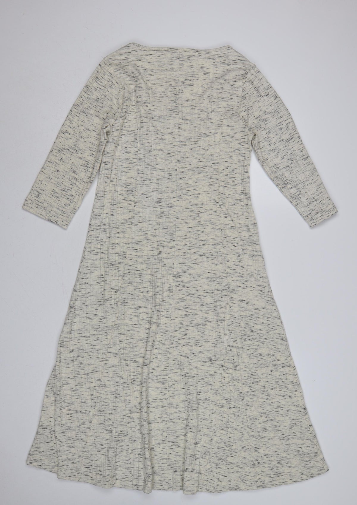 Marks & Spencer Women Grey Marl UK 14 Petite Maxi A-Line Dress