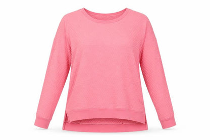 Postcard from Brighton Women’s Pink Textured Tunic Sweatshirt S