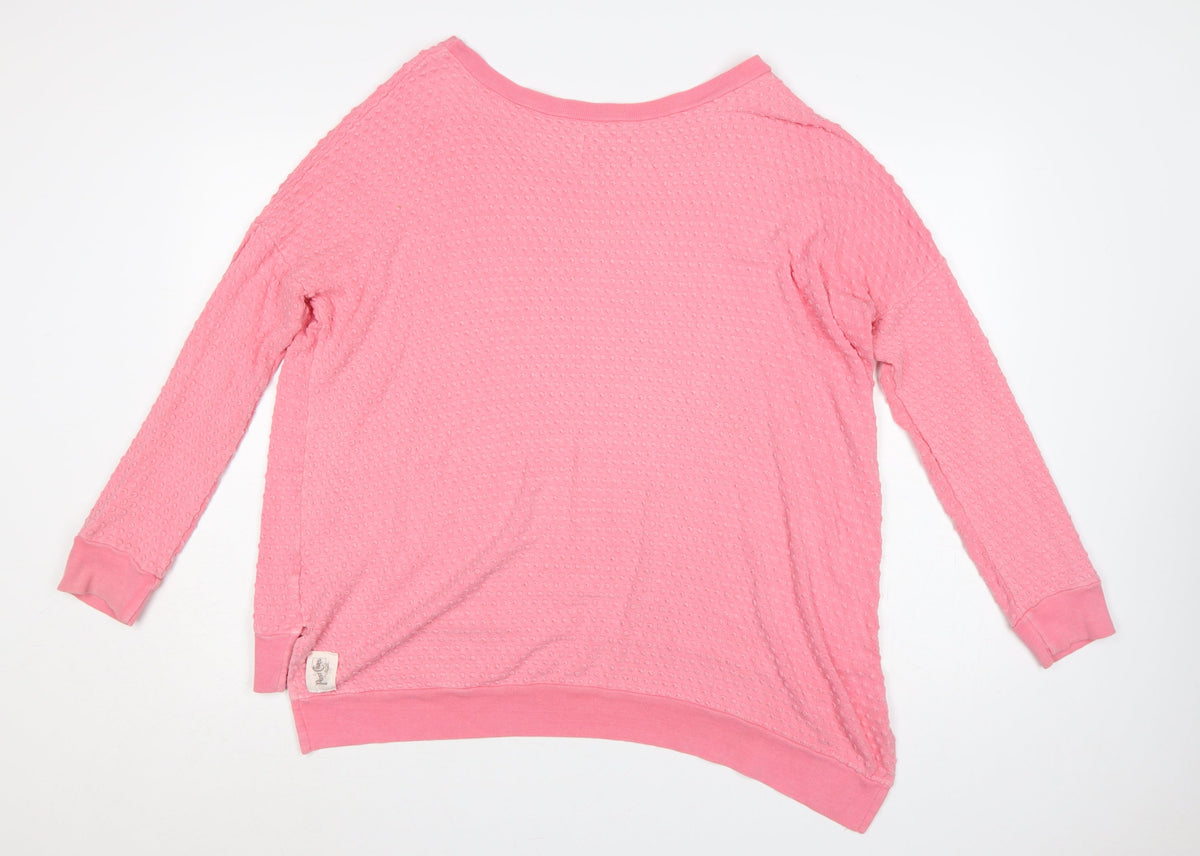 Postcard from Brighton Women’s Pink Textured Tunic Sweatshirt S